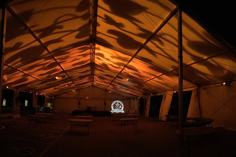 Textured Lighting on a Tent