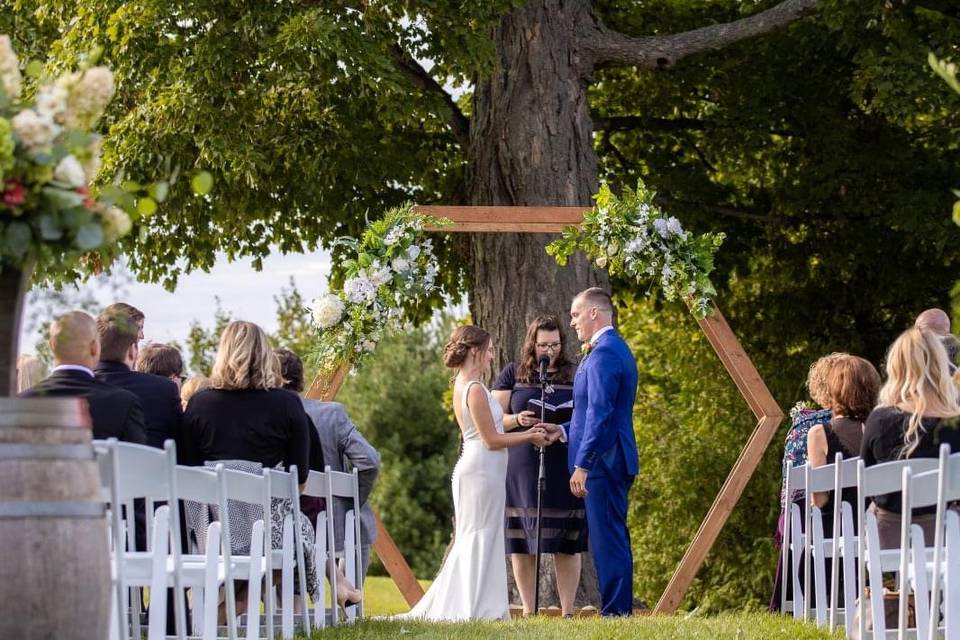 Vineyard wedding