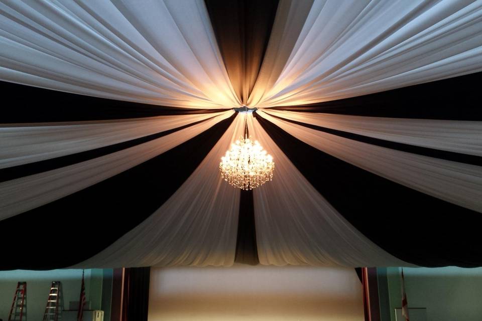 Ceiling drape