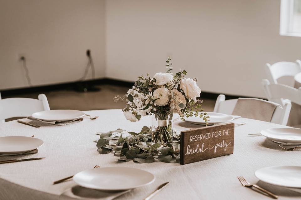 Bridal Party Table