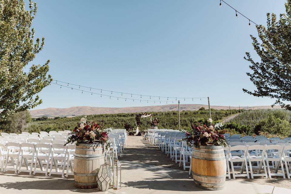 Ceremony aisle