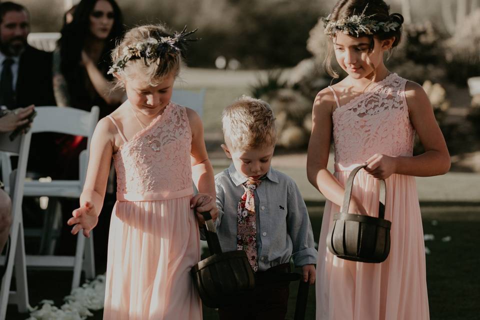 Flower girls hair