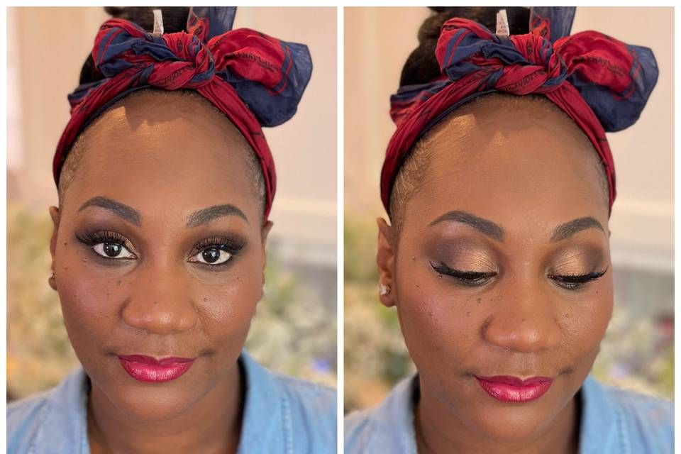 Chicago bridesmaid makeup