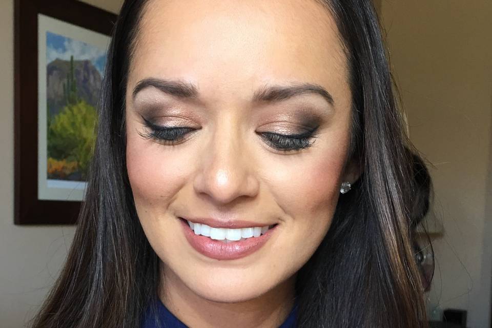 Bridesmaid makeup