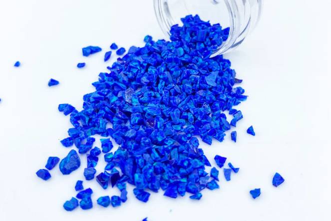 Azure blue fragments