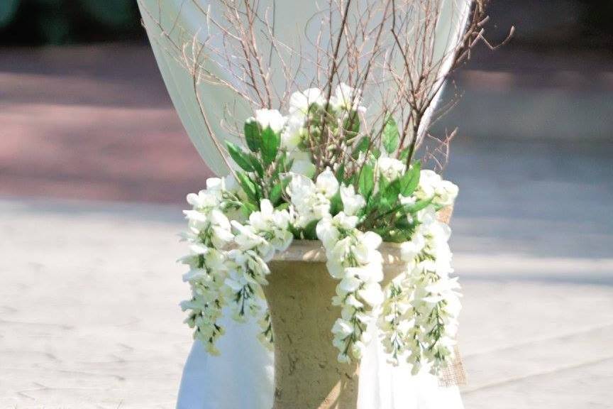 White flowers