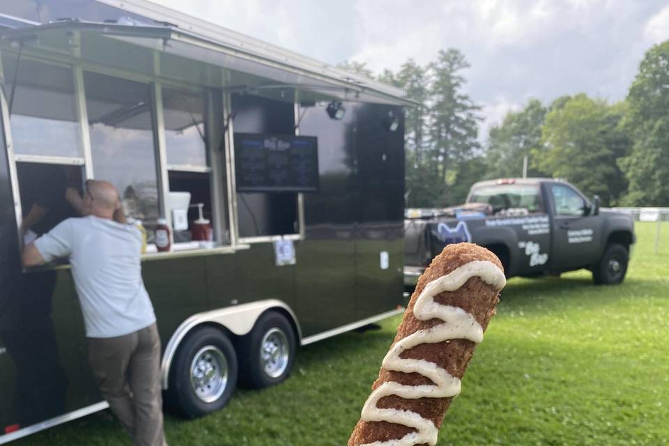 A Specialty corn dog