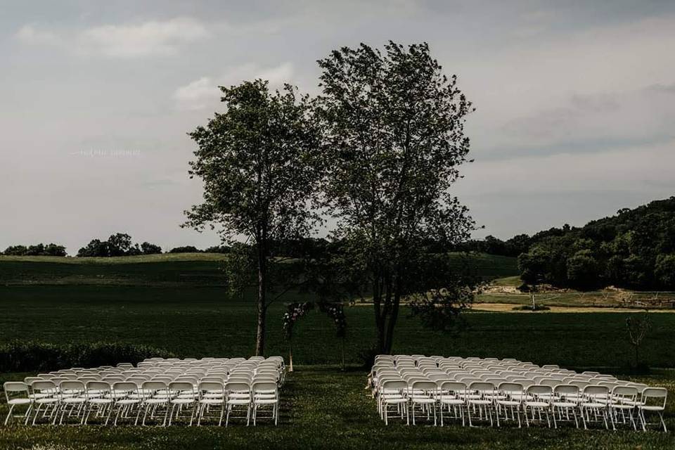 Outdoor ceremony location
