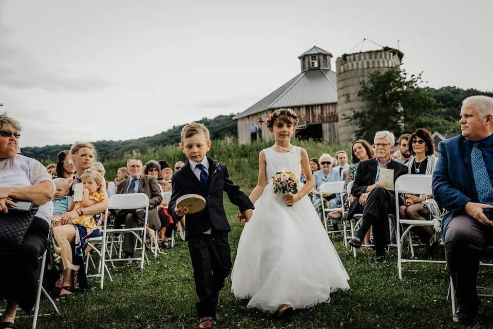 Walking down the aisle