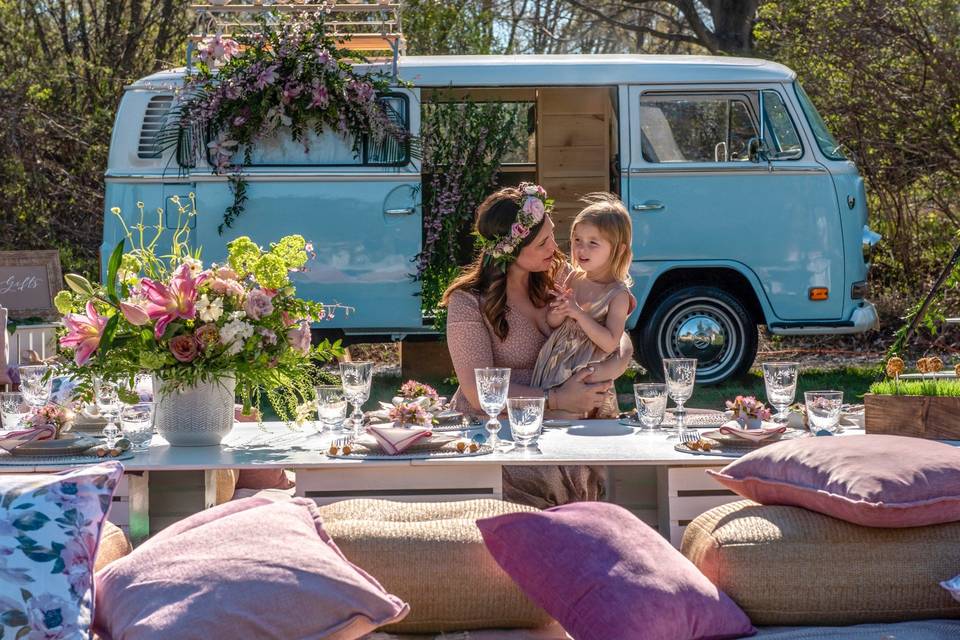 Baby shower styled shoot
