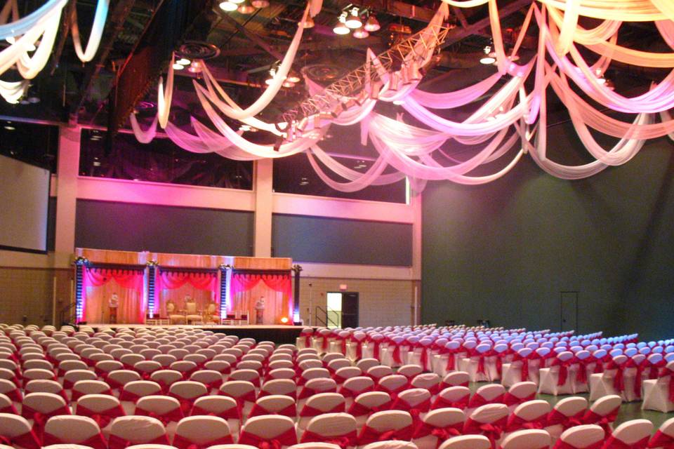 Wedding ceremony area