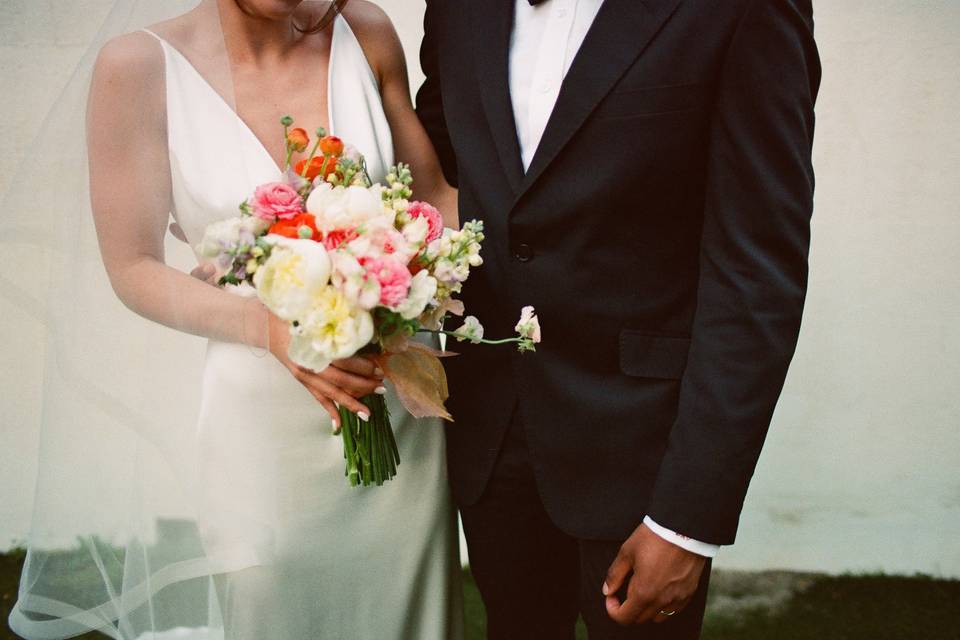 A moment for the bouquet