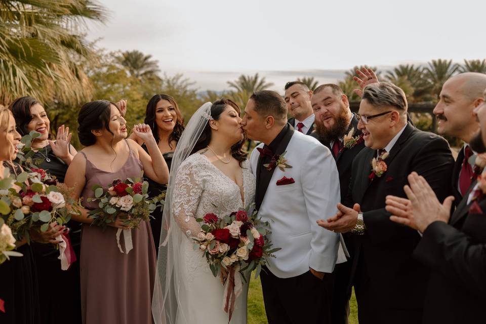 First Kiss as a Married Couple