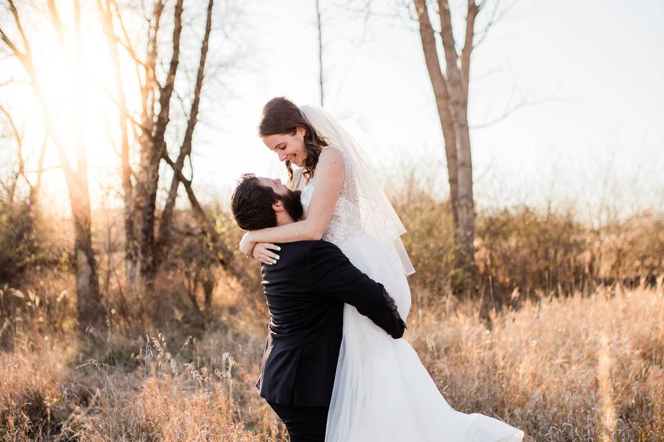 Gorgeous newlyweds