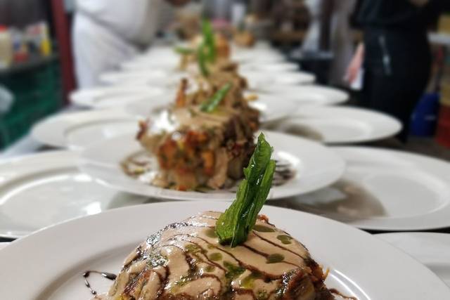 Wedding main entrée