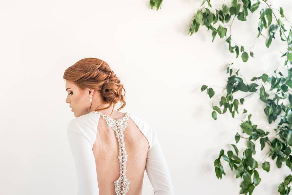 A classic bridal updo