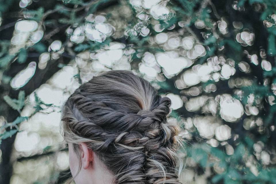 A bridal boho braid