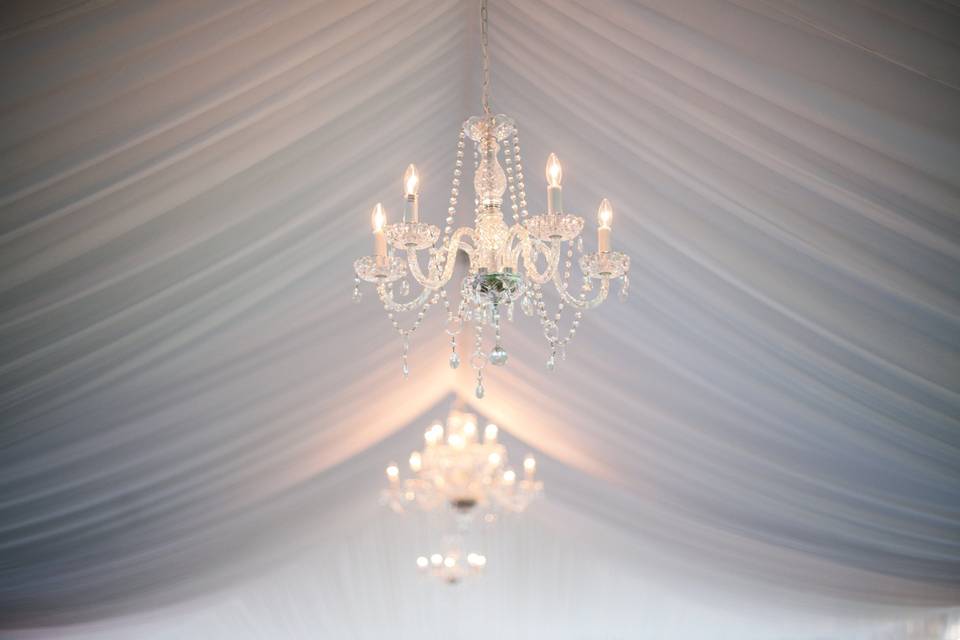 White chandelier