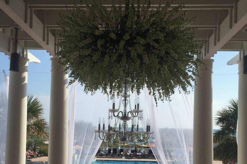 Leafy chandelier