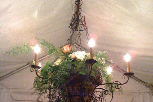 Leafy chandelier