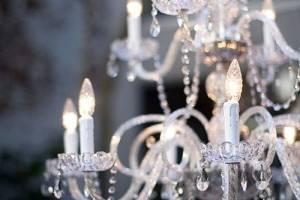 The white chandelier