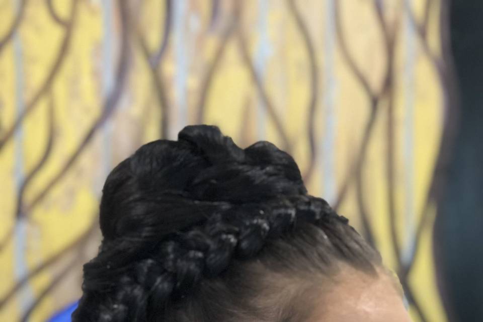 Greek inspired up do