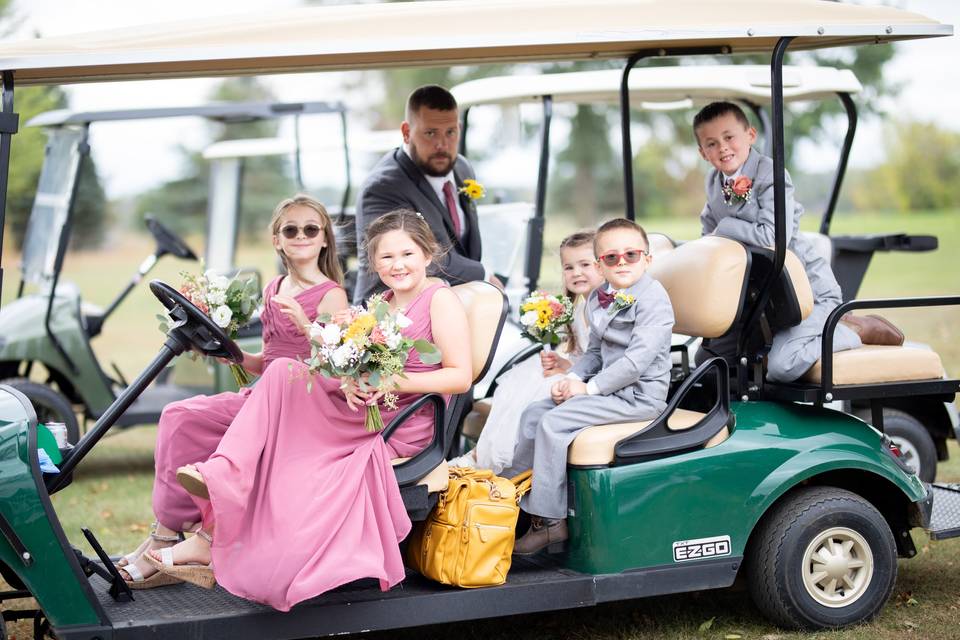 Golf cart driving