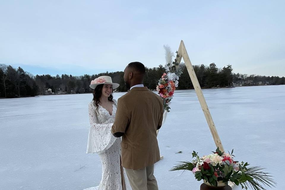 Frozen lake ceremony