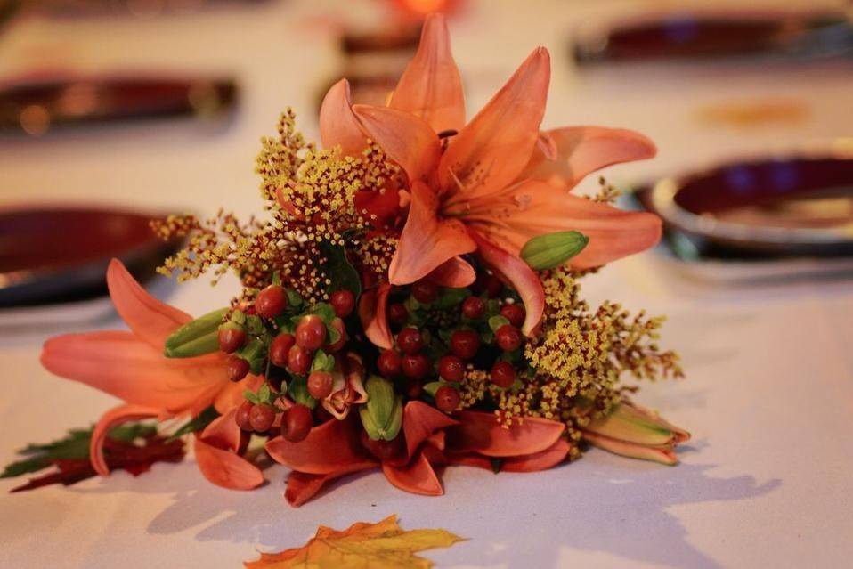 Floral table decor