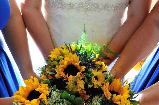 Sunflower bouquets