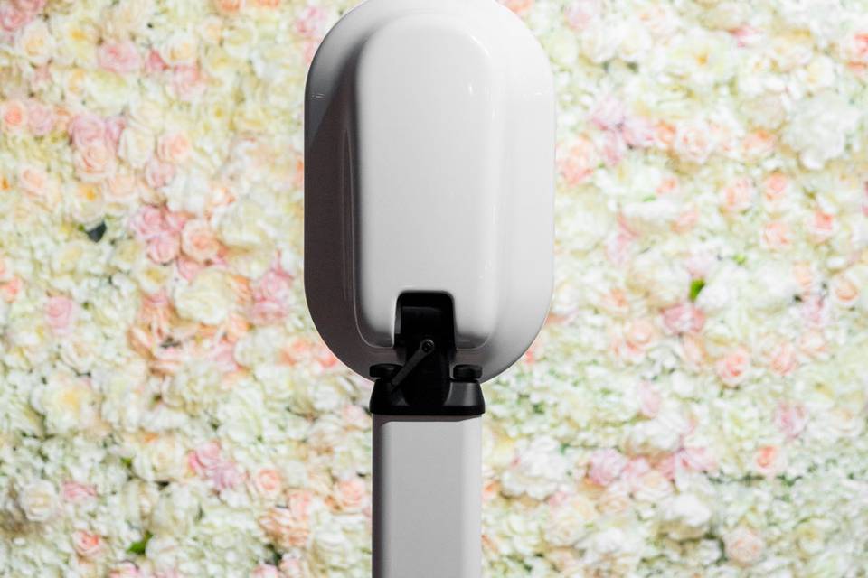 Flower wall photo booth backdrop