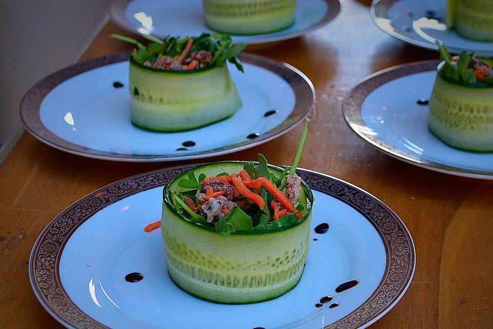 Cucumber Cup Salad