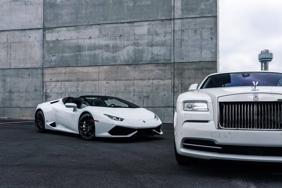 Lamborghini and Rolls Royce