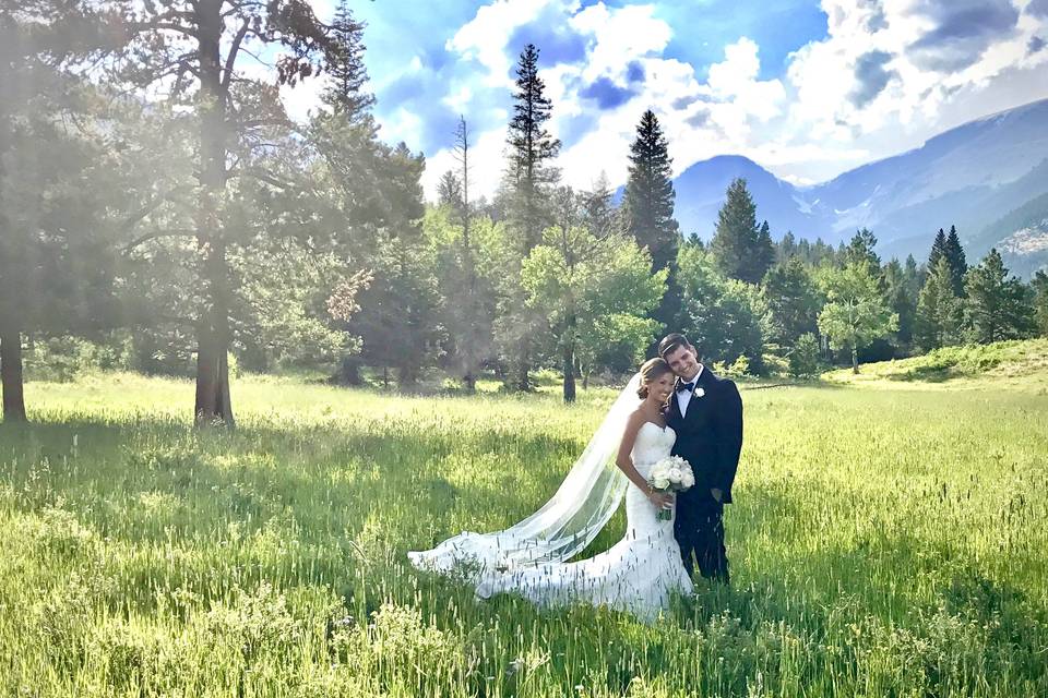 Couple in field