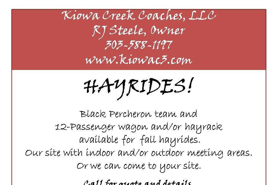 Kiowa Creek Coaches, LLC