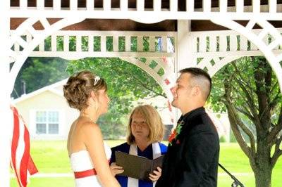 Photo courtesy of LaDuke Studios Morningside Gazebo Holland, MI Adam & Jessica