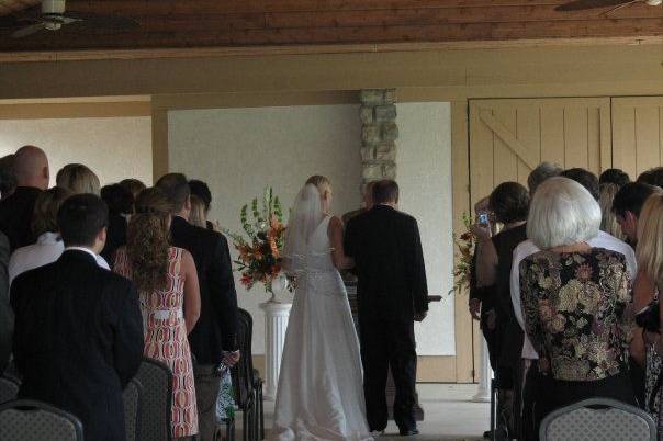 Indoor wedding ceremony