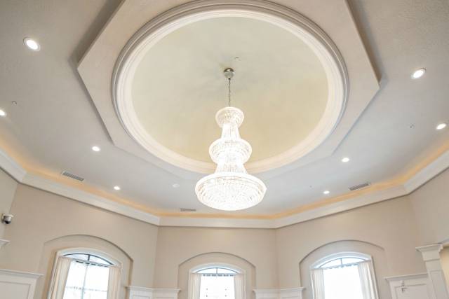 Chandelier in Ballroom