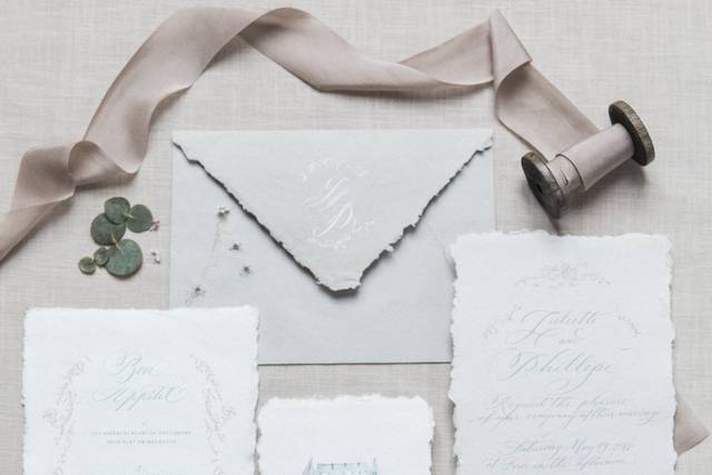 Calligraphy wedding invitations