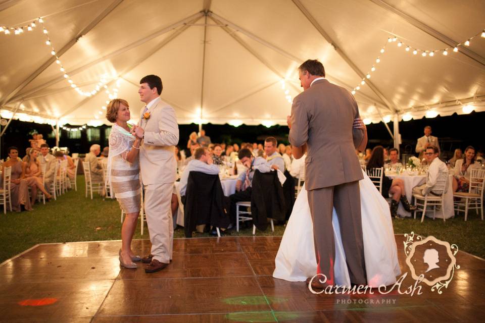 Tented Reception Dancing