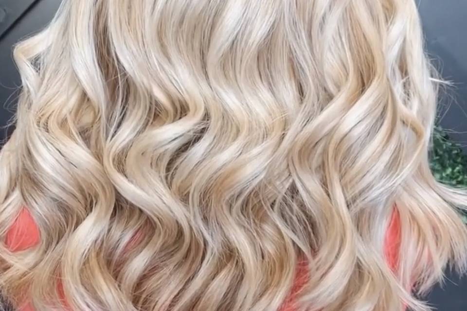 Hair Color & Bombshell Curls