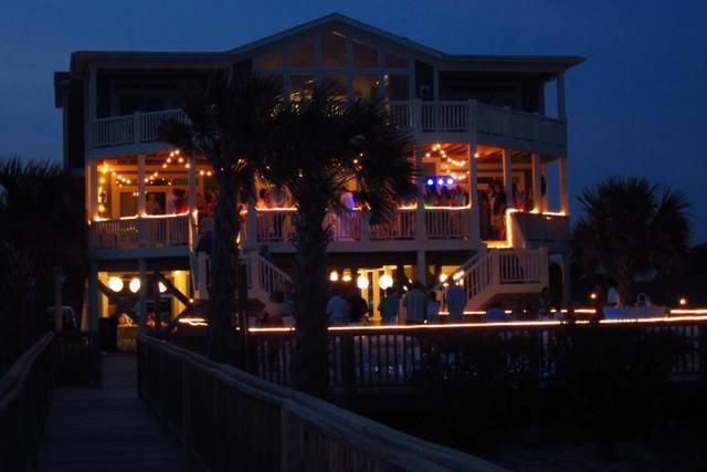 At night