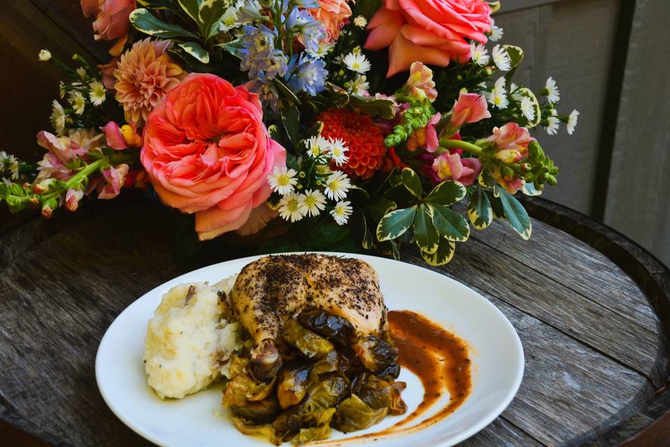 Plated Chicken Meal
