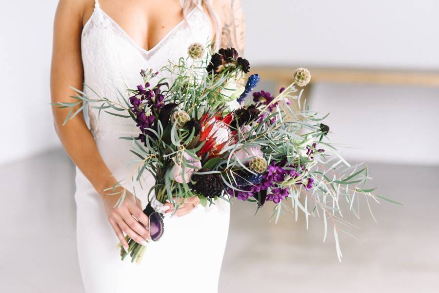 Wild geometric geode bouquet