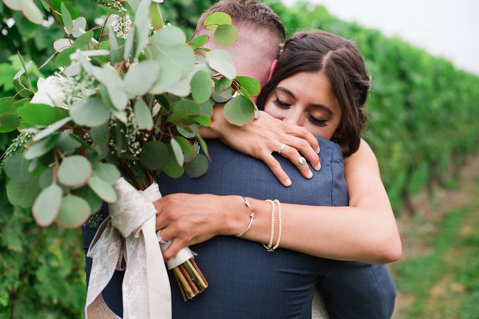 Unique silk bouquet wrapping