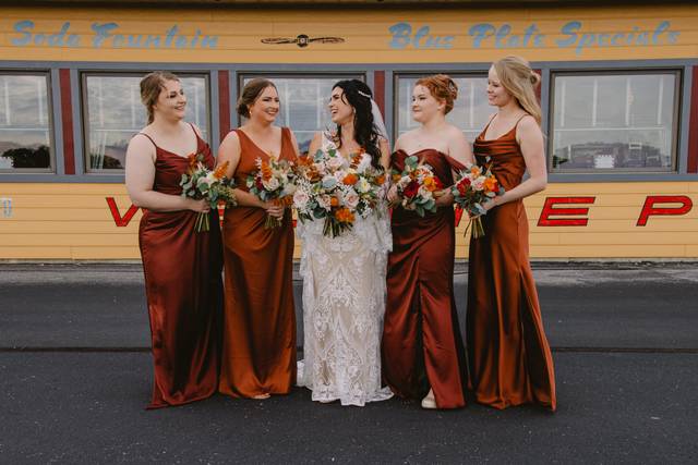 Bride and her girls