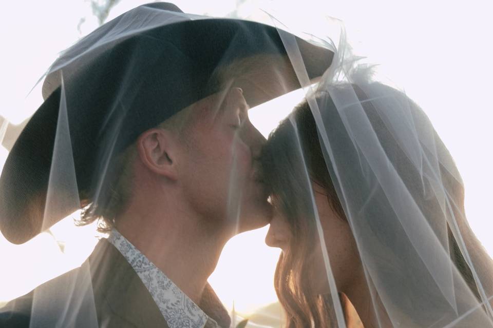 Blue hour under a veil