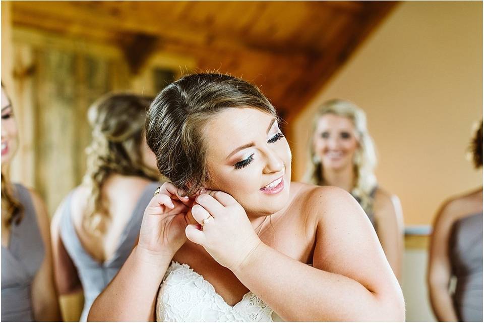 Happy bride