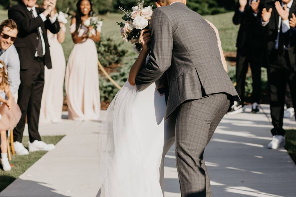 Recessional Bride and Groom