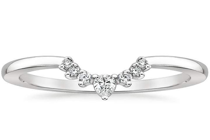 Lunette Diamond Wedding Ring